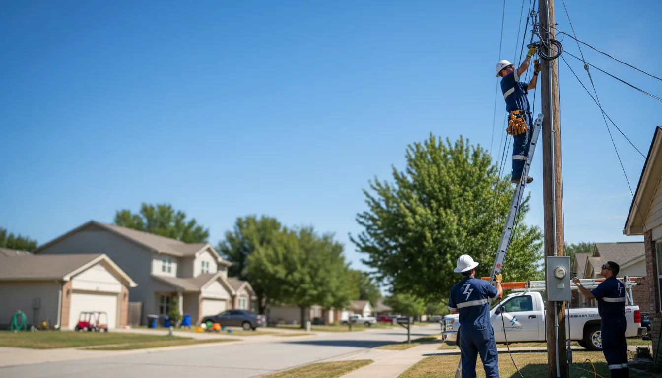 Residential electrician providing installation services in Forest Junction, WI